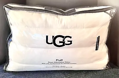 NEW UGG FLUFF Down Alternative Pillow Standard/Queen Quilted Ultimate Comfort • $60