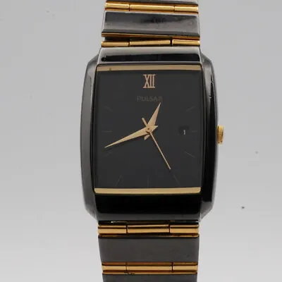 Pulsar Quartz Women's Watch Steel/Gold 22MM Nice Condition Wrist Watch Vintage • $262.60