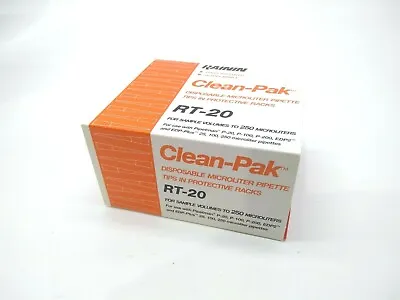$9.49 • Buy Rainin Clean-Pak RT-20 Fully Disposable 250 Micro Liter Pipette Tips Rack Of 100