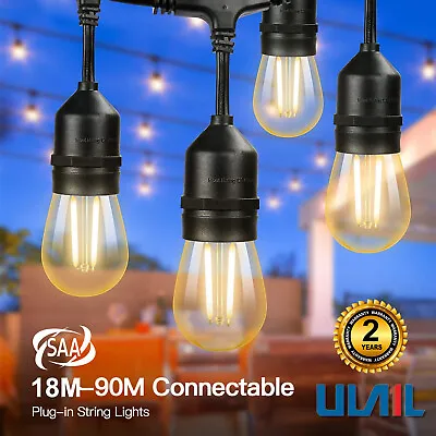 18M-90M LED Festoon String Lights Outdoor Dimmable Christmas Wedding Party Patio • $325.99