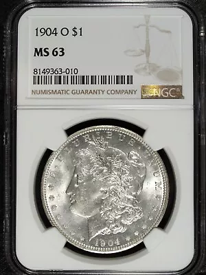 1904 O NGC MS 63 Morgan Silver Dollar ☆☆ Great Collectible ☆☆ 010 • $83.89