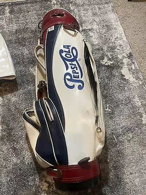 Vintage Bob Miller Pepsi Cola Golf Bag 6 Way Divider Red White Blue Made In USA  • $125