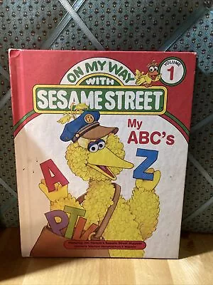 Vintage 1989 Sesame Street On My Way With My ABC’s Vol 1 Hard Cover Book • $5.87