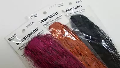 FLASHABOU FLASH  The Original  Fly & Jig Tying Flash Material By Hedron Inc. • $5.95