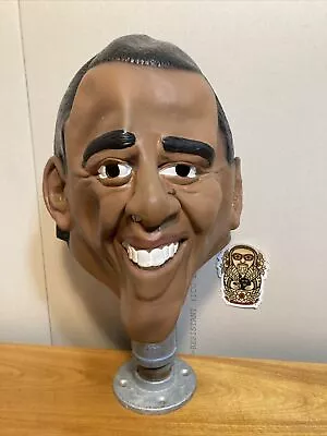 2008 Disguise President Barack Obama Rubber Latex Adult XL Halloween Mask Good  • $9