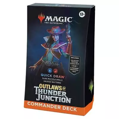 MTG Magic The Gathering: Outlaws Of Thunder Junction Commander Deck (Quick Draw) • $88.95