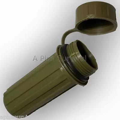 Lot Of 10 Olive Drab Plastic Match Fire Tinder Box Waterproof Striker On Base • $39.99