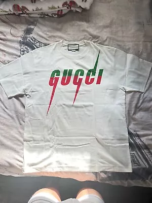 Gucci Blade T-Shirt Cream In Size XL Oversized Fit (Worn For Photos ONLY) • $150