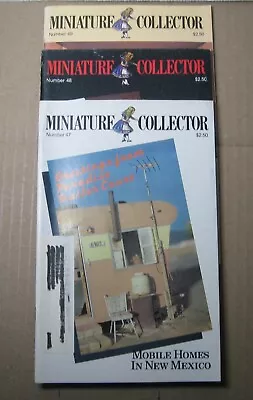 Lot Of 3 MINIATURE COLLECTOR Magazines 1985 Numbers 47 48 49 • $6