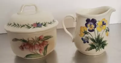 Vintage Noritake Conservatory Gala Cuisine Creamer 3 3/4  & Sugar Bowl Set • $29.99