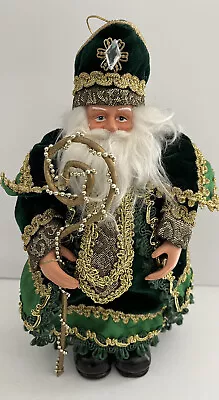 Irish Christmas Santa ~ Santa 9” Noble Elegant Standing Figurine  Or Ornament • $17.50