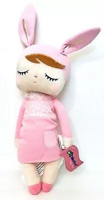 1 Count MeToo Pink Bunny Girl 13  Plush Doll Polyester Age 0 Months & Up • $44.42