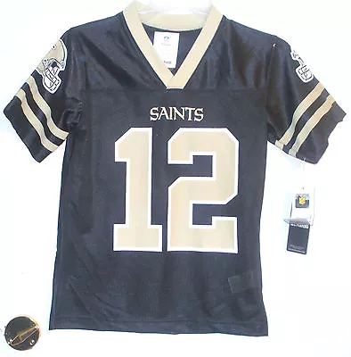 NFL New Orleans Saints Boys Jersey Sizes XS Sm Med Lg And XLg NWT • $17.49