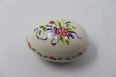 Lenox Easter Egg 2 Piece Trinket Box With Hand Painted Flowers • $7.99