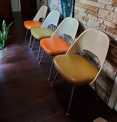 $2800 • Buy Mid Century Modern Saarinen Executive Dining Chairs Original Vintage 1965 Set 4