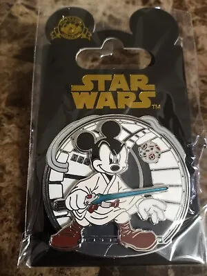 Disney Jedi Mickey Mouse As Luke Skywalker Pin On Pin With Packing • $8.99