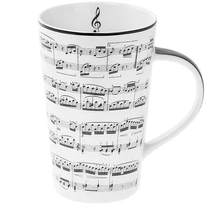  Making Music Notes Latte Mug Tall  Coffee Cup Fine China Gift Boxed  • £8.49