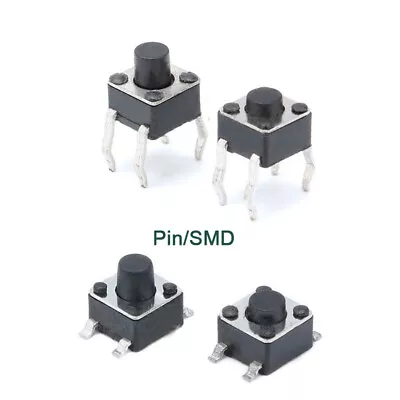 Micro Switch Touch Push Button Switch 4.5x4.5x3.8mm/5mm Vertical/Patch SMD Small • $3.51