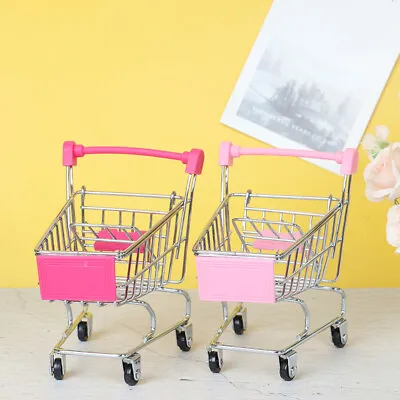 1 Pcs Mini Shopping Cart Supermarket Handcart Shopping Cart Storage Toy!AY • $14.41