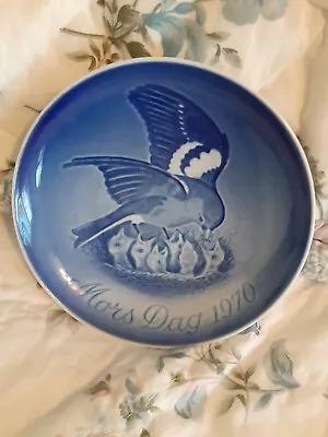 Bing & Grøndahl 6  Mors Dag 1970  Robin And Chicks  Mother's Day Plate • $4