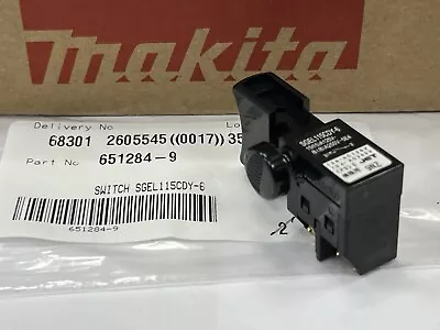 Genuine Makita SWITCH SGEL115CDY-6 For Belt Sander 9403 9404 9902 9903 9920 • £17.86