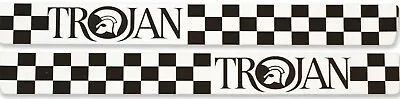 Check Stripe  Sticker/Decal Set  Black & White  Trojan Decal  VESPA  LAMBRETTA • £6.50