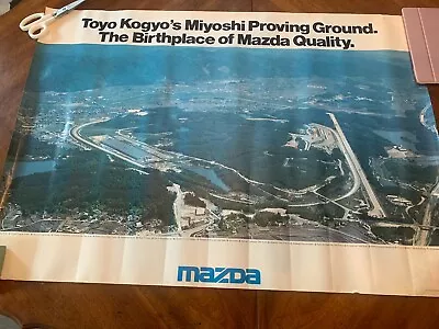 Vintage Mazda Dealer Poster Mazda Proving Grounds Overhead View • $40