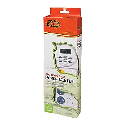 Zilla Reptile Pet Habitat Lighting & Terrarium Heat Power Center Timer Digital • $29.59