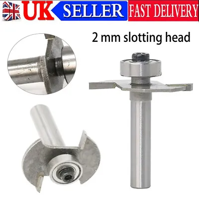 £7.75 • Buy 2MM Slot Cutter Bit For Knock On Furniture T Trim Router For Electric Drill UK