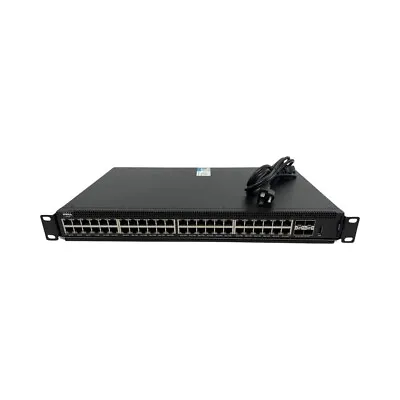 Dell X1052 48-Port PoE Gigabit Managed Network Switch 4 SFP Ports W/ Rack Shelf • $114.99