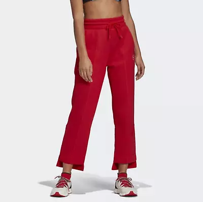 Adidas By Stella McCartney Sweatpants Crop Ankle Red XS Womens High Rise Pull On • $30