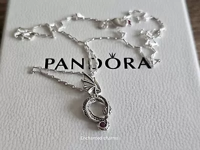 🌸🐝Pandora Game Of Thrones Dragon Pendant Necklace 45cm🌸🐝 • £55