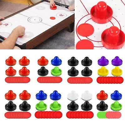 4 Air Hockey Pushers And 8 Pucks 2.5 Inch Pucks For Family Game Tables Party • $17.20