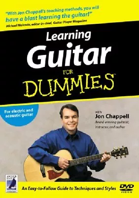 Learning Guitar For Dummies DVD (2005) Jon Chappell Cert E Fast And FREE P & P • £2.37