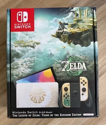 Nintendo Switch OLED Model The Legend Of Zelda Tears Of The Kingdom Edition Cons • $512