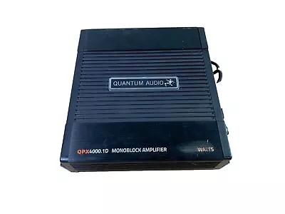 Quantum Audio QPX 4000.1D Monoblock Amplifier 4000 Watts Used Vintage Car Audio • $89.99