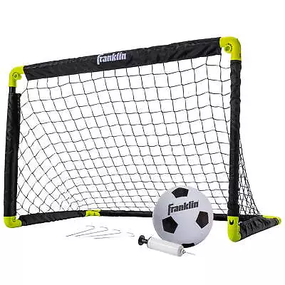 Kids Mini Soccer Goal Set - Backyard/Indoor Mini Net + Ball Set With Pump • $33.52