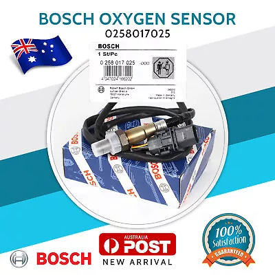 BOSCH 0258017025 Wideband Oxygen Sensor LSU 4.9 O2 UEGO PLX AEM 30-2004 AU • $86.99