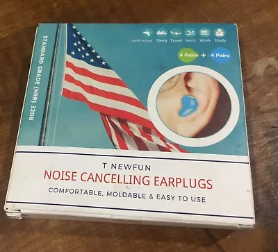 Noise Cancelling Earplugs 8 Pairs Moldable Construction • $6.50