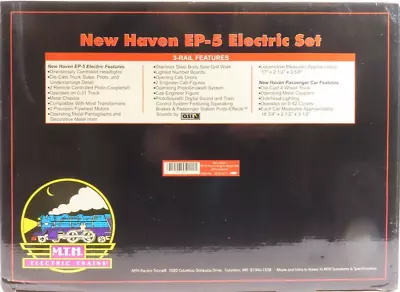 MTH 20-2197-1 New Haven EP-5 Electric Passenger Set W/Protosound NIB • $729.99
