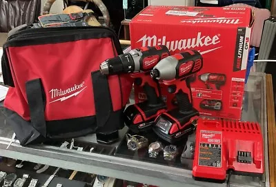 Milwaukee 2691-22 M18 Li-Ion 2-Tool Combo Kit NEW With Two 1.5 Ah Batteries • $179.55