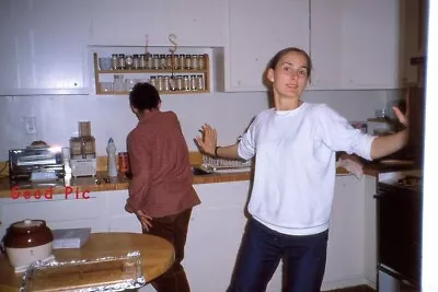 #L2- Ee Vintage Amateur 35mm Slide Photo- Women In The Kitchen • $4.45