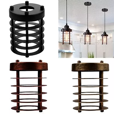 Vintage Ceiling Light Shade Pendant Lampshade Lamp Industrial Cage Light Shade • £9.89