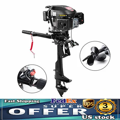 4-Stroke Outboard Motor Engine 6HP Fishing Boat HANGKAI Engine Air Cooling Motor • $448.40