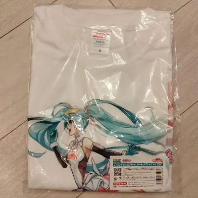 VOCALOID Hatsune Miku Goods Circuit T-shirt Size M Racing Miku 2021 Version • $70.31