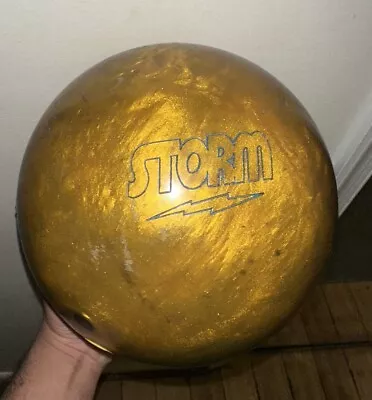 Storm IQ Tour Pearl Gold Bowling Ball 15 Lbs 15.4 Drilled • $199.99