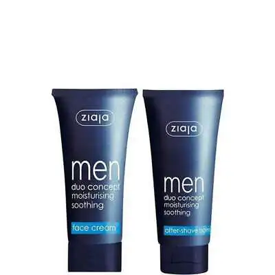 Ziaja Men Face Cream Spf 6 50Ml + Ziaja Men After-Shave Balm 75Ml OFFICIAL UK • £11.74