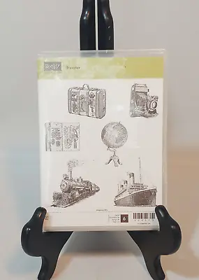 STAMPIN' UP  TRAVELER  Rubber Stamp Set #124513 Vtg Style Train Ship 6 Stamps • $13.99