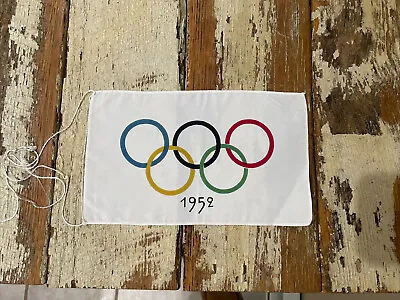 Rare 1952 Official Olympic Silk Pennant Flag Banner Finland Vintage Original C10 • $109.99