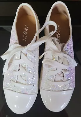 Anna Francis Size 6 White Glitter Shoes • $9.99